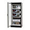 Veiligheidskast type 30 asecos Q-DISPLAY-30, scharnierende deur met glasuitsparing, links scharnier, voorkant in veiligheidsgeel, B 864 x D 620 x H 1947 mm