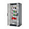 Veiligheidskast type 90 asecos Q-CLASSIC-90, scharnierende deuren, front asecos zilver, B 893 x D 615 x H 1953 mm
