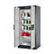 Veiligheidskast type 90 asecos Q-CLASSIC-90, scharnierende deuren, voorzijde in lichtgrijs, B 893 x D 615 x H 1953 mm