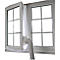 Vensterkit afzuiging, voor vensters tot 4 m, waterafstotend, wasbaar tot 40°, incl. klittenband, polyester, wit