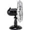 Ventilateur de table Metal Black 12', Ø 300 mm, 3 vitesses, pivotant, 35 W, noir/chromé