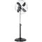 Ventilateur sur pied Metal Black 16 », Ø 400 mm, réglable en hauteur 1020 – 1230 mm,3 vitesses pivotant