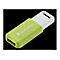 GrÃ¼ner USB-Stick von Verbatim mit weiÃŸem Schutzteil.