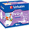Verbatim® DVD+R printable (inkt), tot 16-voudig, 4,7 GB/120 min, 10 JewelCases