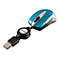 Verbatim Go Mini Optical Travel Mouse - Maus - USB - Caribbean Blue