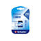 Verbatim Premium SDXC-Speicherkarte mit 256 GB in blau-weißer Blisterverpackung.