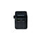 Schwarzer Verbatim Reiseadapter mit Steckdosenanschluss, USB-A- und USB-C-Port auf weißem Hintergrund.
