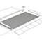 Verbindingselement voor asecos vloerelementen met B 2900 x H 78 mm, gegalvaniseerd staal, B 2820 x D 45 mm