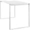 Vergader-statafel Squart, B 1600 x D 900 x H 1120 mm, wit/wit 