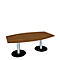Vergadertafel, B 2000 mm, notenboom