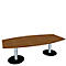 Vergadertafel, B 2400 mm, notenboom