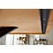 Vergadertafel FRED, rechthoek, X-poot frame, B 2000 x H 750 x D 900 mm, massief wild eiken/zwart