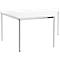 Vergadertafel, trapezium 1600 x 800 mm, wit