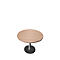 Vergadertafel X-TIME-WORK, rond, 1200 x H 740 mm, iep/aluminium