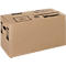 Verhuisdoos, 1-wand, tot 30 kg, etiketteringsveld, versterkte handgrepen, L 594 x B 286 x H 295 mm, bruin, 25 stuks