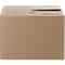Verhuisdoos, 1-wand, tot 40 kg, etiketteringsveld, versterkte handgrepen, L 500 x B 300 x H 340 mm, bruin, 25 stuks