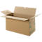 Verhuisdoos, 2-wand, tot 40 kg, etiketteerveld, dubbel handgreepsysteem, vlinderbodem, L 610 x B 305 x H 320 mm, bruin, 20 stuks