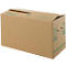 Verhuisdoos, 2-wand, tot 40 kg, etiketteerveld, dubbel handgreepsysteem, vlinderbodem, L 610 x B 305 x H 320 mm, bruin, 20 stuks