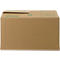 Verhuisdoos, 2-wand, tot 40 kg, etiketteerveld, dubbel handgreepsysteem, vlinderbodem, L 610 x B 305 x H 320 mm, bruin, 20 stuks