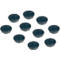 Vermogensmagneten Franken, rond, tot 2,5 kg, speciale coating, Ø 38 mm, kunststof, zwart, 10 stuks