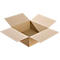Verpakkingsdozen van golfkarton, B 392 x D 392 x H 150 mm, vierkant