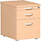 Verrijdbaar ladeblok ALICANTE, 1 schuiflade, hangmappenlade, B 430 x D 600 x H 566 mm, beukenpatroon