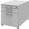 Verrijdbaar ladeblok BARI, hangmappenlade, materiaallade, 1 schuiflade, B 432 x D 800 x H 538 mm lichtgrijs