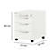 Verrijdbaar ladeblok LOGIN - 3 laden en 1 materiaallade - B 432 x D 580 x H 595 mm - centrale vergrendeling - wit - ons merk Schäfer Shop Select