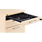Verrijdbaar ladeblok NEVADA, 1 materiaallade , 1 lade en 1 lade voor hangmappen, B 430 x D 600 x H 600 mm, ahorn-decor
