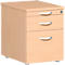 Verrijdbaar ladeblok PALENQUE, 1 schuiflade, hangmappenlade, B 430 x D 600 x H 566 mm, beuken