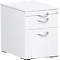 Verrijdbaar ladeblok PALENQUE, 1 schuiflade, hangmappenlade, B 430 x D 600 x H 566 mm, wit