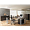 Verrijdbaar ladeblok QUANDOS BOX, 1 + 3 schuifladen, B 430 x D 800 x H 570 mm moeraseik