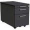 Verrijdbaar ladeblok Toledo, 2 laden, hangmappenlade, B 420 x D 800 x H 540 mm, afsluitbaar, antraciet