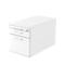 Verrijdbaar ladeblok ULM, 1 materiaallade, 1 schuiflade, hangmappenlade, B 428 x D 800 x H 512 mm, wit