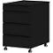Verrijdbaar onderstel, 4 laden incl. opbergvak, B 420 x D 600 x H 630 mm, zwart