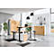 Verrijdbaar onderstel Profi 2.0, 3 laden, 1 lade voor keukengerei, B 420 x D 490 x H 610 mm, Eiken kleinzoon/wit