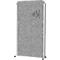 Verrijdbaar wandsysteem MAULcocoon Akustik, B 1000 x H 1800 mm, donkergrijs oppervlak, zilver