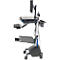 Verrijdbaar werkstation Ergotron StyleView® SV42-8302-2, beeldschermscharnier voor 1 beeldscherm tot 24', werkblad, toetsenbord-/muislade, geïntegreerde voeding