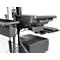 Verrijdbaar werkstation Ergotron StyleView® SV42-8302-2, beeldschermscharnier voor 1 beeldscherm tot 24', werkblad, toetsenbord-/muislade, geïntegreerde voeding