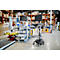 Verrijdbaar werkstation Ergotron StyleView® SV42-8302-2, beeldschermscharnier voor 1 beeldscherm tot 24', werkblad, toetsenbord-/muislade, geïntegreerde voeding