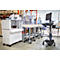 Verrijdbaar werkstation Ergotron StyleView® SV42-8302-2, beeldschermscharnier voor 1 beeldscherm tot 24', werkblad, toetsenbord-/muislade, geïntegreerde voeding