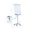 Verrijdbare flip-over Franken X-tra!Line, in hoogte verstelbaar, houder met snelsluiting, opbergbak, magnetisch bord met B 680 x H 1050 mm, 5 wielen