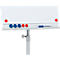 Verrijdbare flip-over Franken X-tra!Line, in hoogte verstelbaar, houder met snelsluiting, opbergbak, magnetisch bord met B 680 x H 1050 mm, 5 wielen