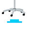 Verrijdbare flip-over Franken X-tra!Line, in hoogte verstelbaar, houder met snelsluiting, opbergbak, magnetisch bord met B 680 x H 1050 mm, 5 wielen