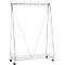 Verrijdbare garderoberek, B 1100 x D 510 x H 1680 mm, chroom