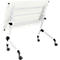 Verrijdbare klaptafel - vierkant stalen frame - L 1200 x D 600 x H 720 mm - wit - witte poten - ons merk Schäfer Shop Select