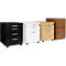 Verrijdbare lade BEXXSTAR, 1 afsluitbare lade voor keukengerei, 1 lade &amp; 1 HR-lade, B 430 x D 600 x H 600 mm, wit