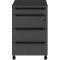 Verrijdbare lade Porto, 4 laden incl. opbergvak en 1 afsluitbare lade, B 420 x D 600 x H 630 mm, grafiet