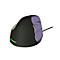 Ergonomic mouse in black and purple. The 'Evoluent' logo is visible on the side.