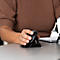 Verticale muis R-Go Twister, ergonomisch, ambidexter, 400-2400 dpi, 2 knoppen &amp; scrollwiel, LED-pauze-indicator, Bluetooth/USB, zwart